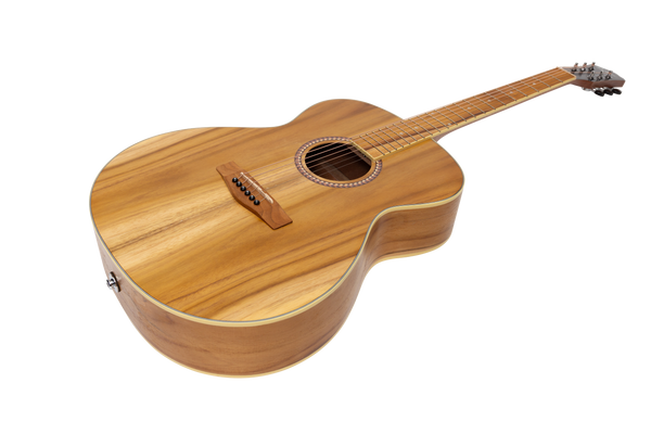 Martinez Acoustic-Electric Small Body Guitar Gloss (Jati-Teakwood)