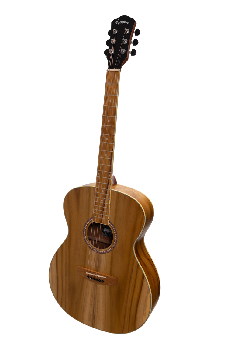 Martinez Acoustic-Electric Small Body Guitar Gloss (Jati-Teakwood)