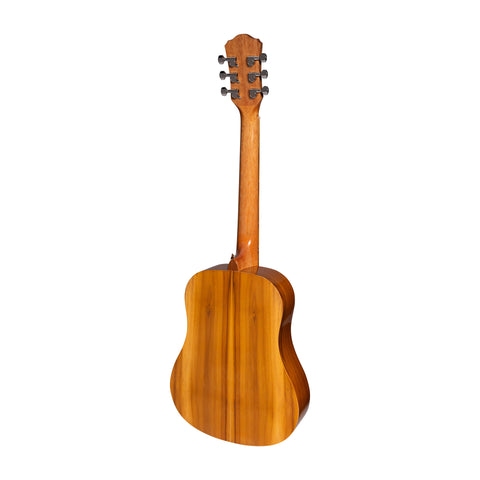 Martinez Acoustic Gloss Babe Traveller Guitar (Jati-Teakwood)