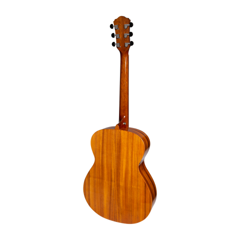 Martinez Left Handed Acoustic-Electric Gloss Small Body Guitar (Koa)