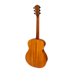 Martinez Left Handed Acoustic-Electric Gloss Small Body Guitar (Koa)