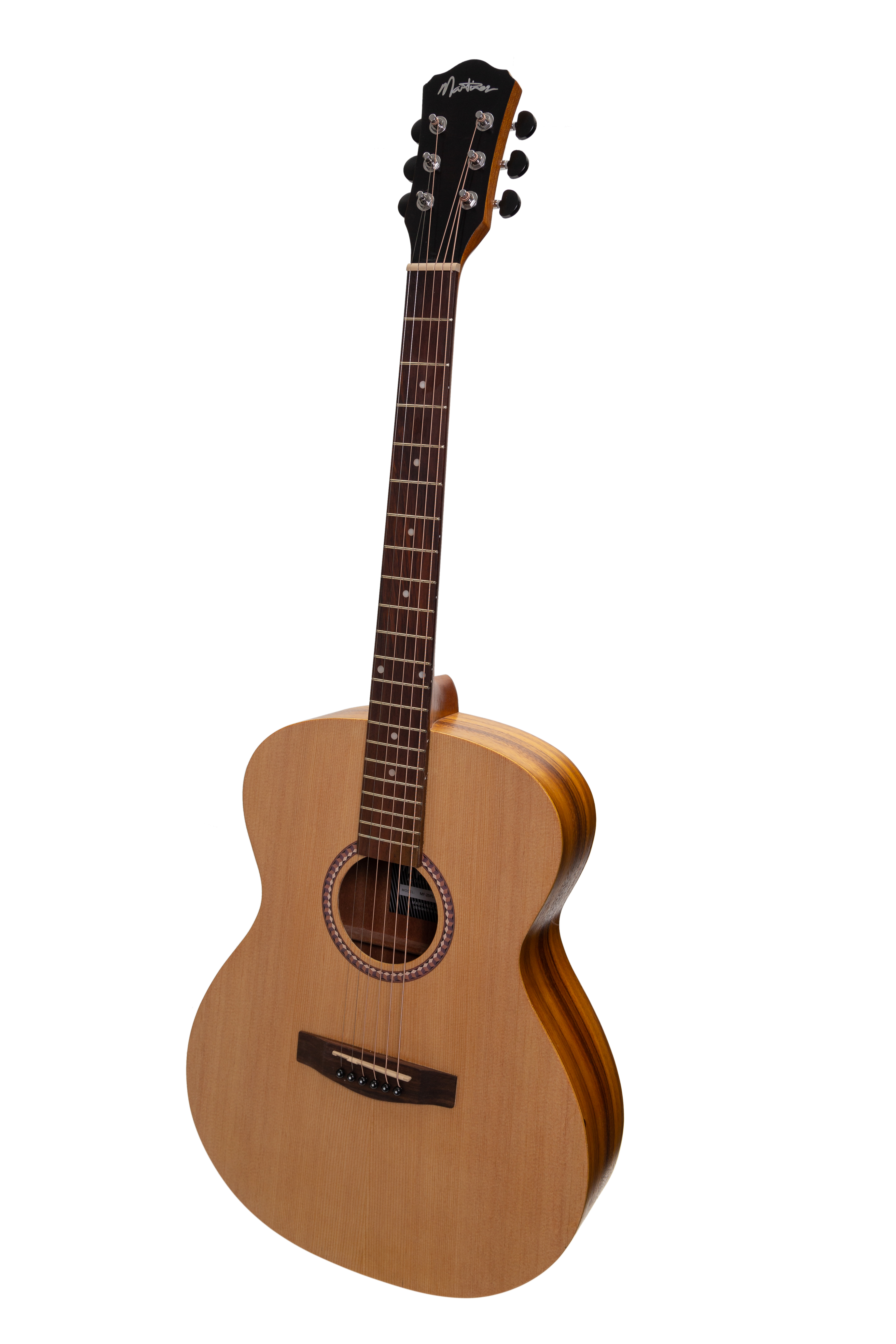 Martinez Left Handed Acoustic-Electric Small Body Guitar (Spruce/Koa)