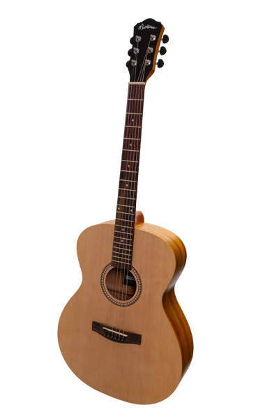 Martinez Left Handed Acoustic Small Body Guitar (Spruce/Koa)