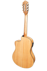 Martinez 'Slim Jim' Full Size Electric Classical Guitar with Pickup/Tuner Cutaway (Mindi-Wood)