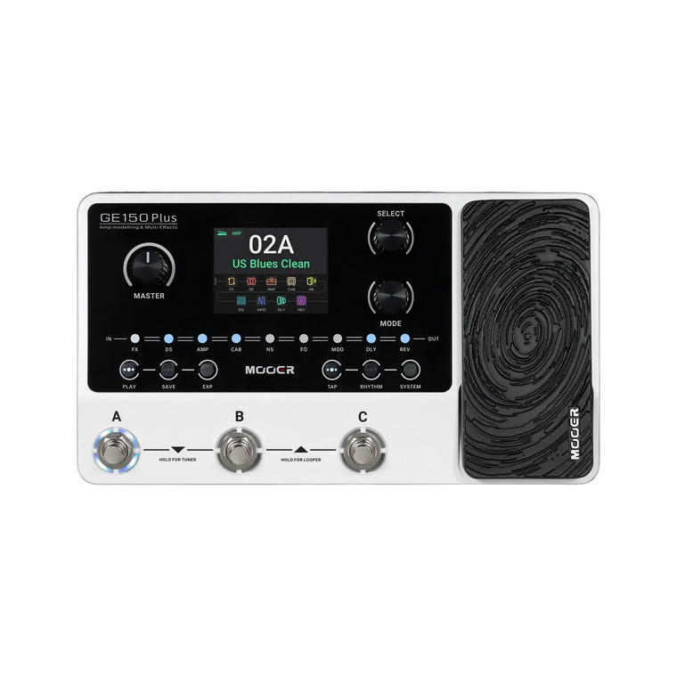 Mooer GE-150 Plus Guitar Multi-Effects Processor (White)