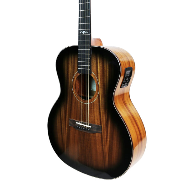 Ranch 'Series 49' Left Handed Auditorium Acoustic-Electric Guitar (Blackburst Gloss)
