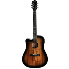Ranch 'Series 49' Left Handed Dreadnought Cutaway Acoustic-Electric Guitar (Blackburst Gloss) (Copy)