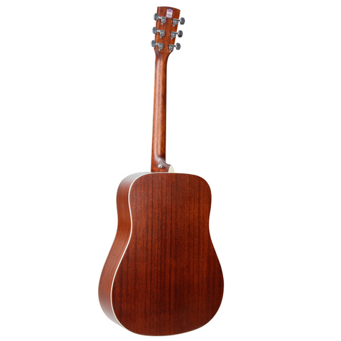Saga '700 PRO Series' Solid Top Dreadnought Acoustic Guitar (Natural)