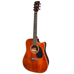 Saga '700 Series' Engelmann Spruce Dreadnought Acoustic-Electric Cutaway Guitar (Retro)