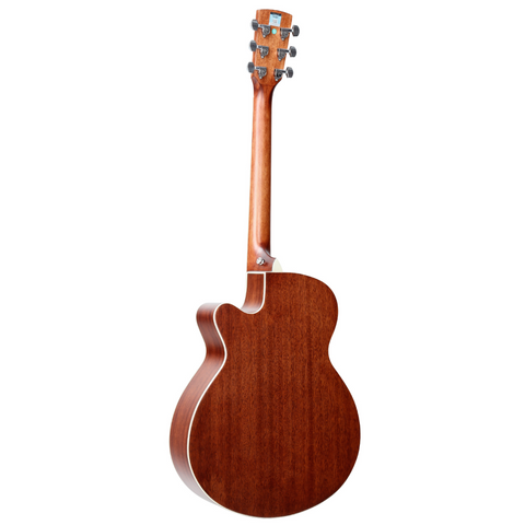 Saga '700 Series' Engelmann Spruce Folk Acoustic-Electric Cutaway Guitar (Natural)