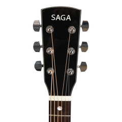 Saga A1DCE All Solid Spruce Sapele Acoustic-Electric Guitar (Natural)