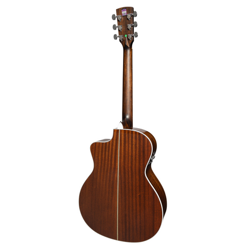 Saga A1G PRO All Solid Spruce Sapele Acoustic-Electric Guitar (Retro)