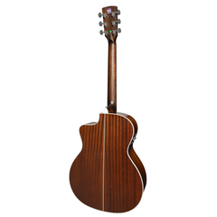 Saga A1GCE All Solid Spruce Sapele Acoustic-Electric Guitar (Retro)