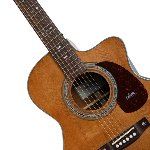 Saga A1GCE All Solid Spruce Sapele Acoustic-Electric Guitar (Retro)