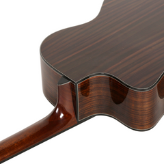 Saga G200C Solid Top Folk Cutaway Acoustic-Electric Guitar (Natural)