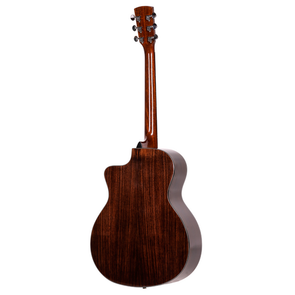 Saga G20C Solid Top Folk Cutaway Acoustic-Electric Guitar (Natural)