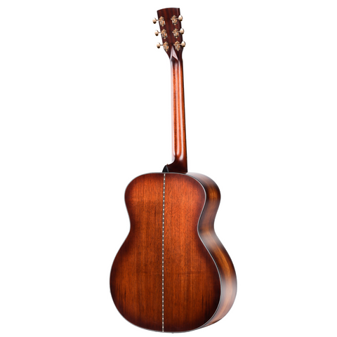 Saga K1G Solid Koa Black Wood Acoustic-Electric Guitar (Natural)