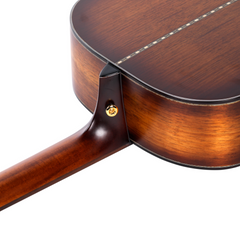 Saga K1G Solid Koa Black Wood Acoustic-Electric Guitar (Natural)