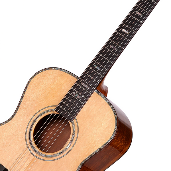Saga OL18 All Solid Folk Acoustic-Electric Guitar (Natural)