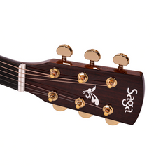 Saga OL18 All Solid Folk Acoustic-Electric Guitar (Natural)