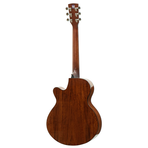 Saga SA830 Solid Top Acoustic-Electric Guitar (Natural)