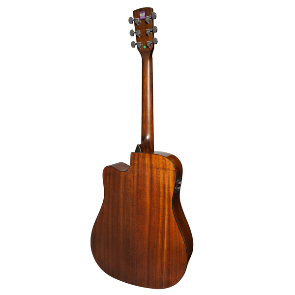 Saga SF830 Solid Top Dreadnought Acoustic-Electric Guitar (Retro)
