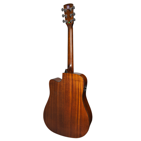 Saga SF830 Solid Top Dreadnought Acoustic-Electric Guitar (Retro)