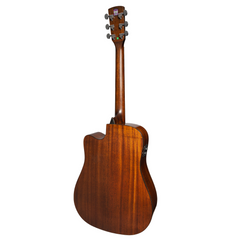 Saga SF830 Solid Top Dreadnought Acoustic-Electric Guitar (Retro)