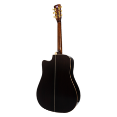 Saga SL65C All-Solid Spruce Rosewood Acoustic Dreadnought Guitar (Natural)