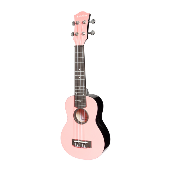 Sanchez ABS Soprano Ukulele with Gigbag (Pink)