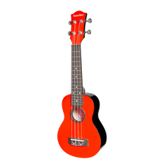 Sanchez ABS Soprano Ukulele with Gigbag (Red)
