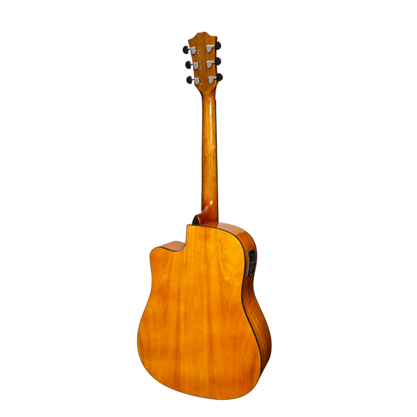 Sanchez Acoustic-Electric Dreadnought Cutaway Guitar Gloss (Acacia)