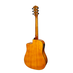 Sanchez Acoustic-Electric Dreadnought Cutaway Guitar Gloss (Acacia)