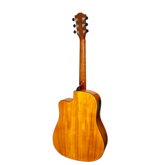 Sanchez Acoustic-Electric Dreadnought Cutaway Guitar Gloss (Spruce/Acacia)