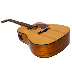 Sanchez Acoustic-Electric Dreadnought Cutaway Guitar Gloss (Spruce/Acacia)