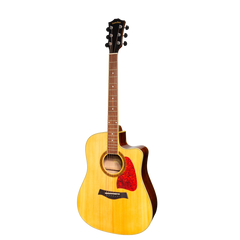 Sanchez Acoustic-Electric Dreadnought Cutaway Guitar Gloss (Spruce/Rosewood)
