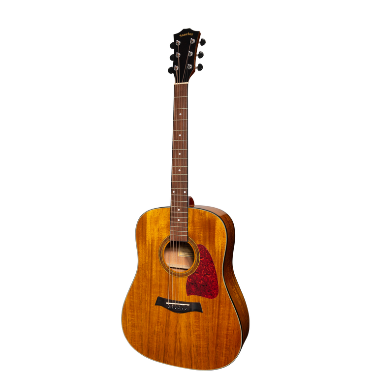 Sanchez Acoustic-Electric Dreadnought Guitar Acacia (Gloss)