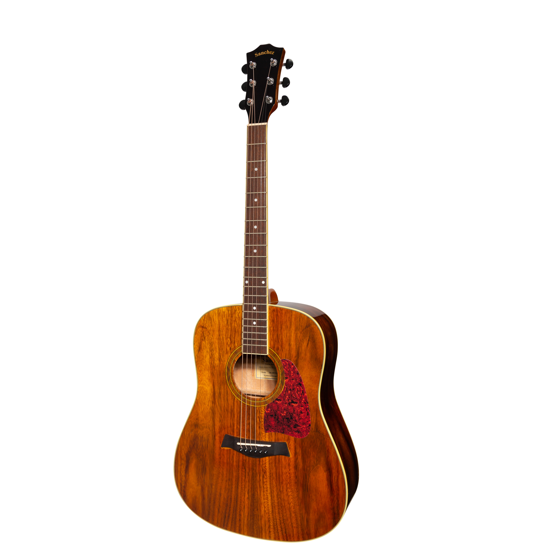 Sanchez Acoustic-Electric Dreadnought Guitar Rosewood (Gloss)