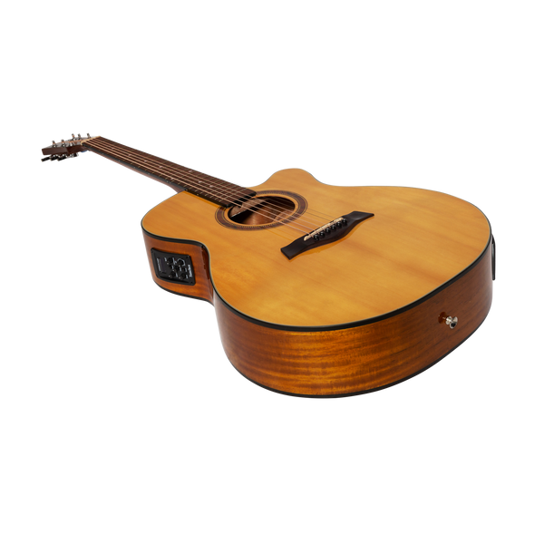 Sanchez Acoustic-Electric Small Body Cutaway Guitar Gloss (Spruce/Acacia)
