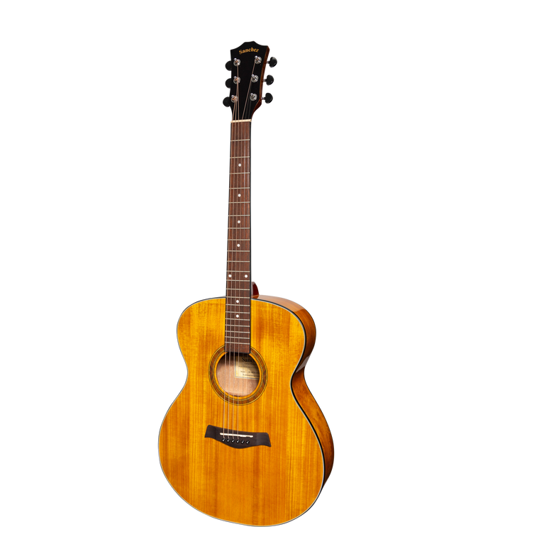 Sanchez Acoustic Electric Small Body Guitar Acacia (Gloss)