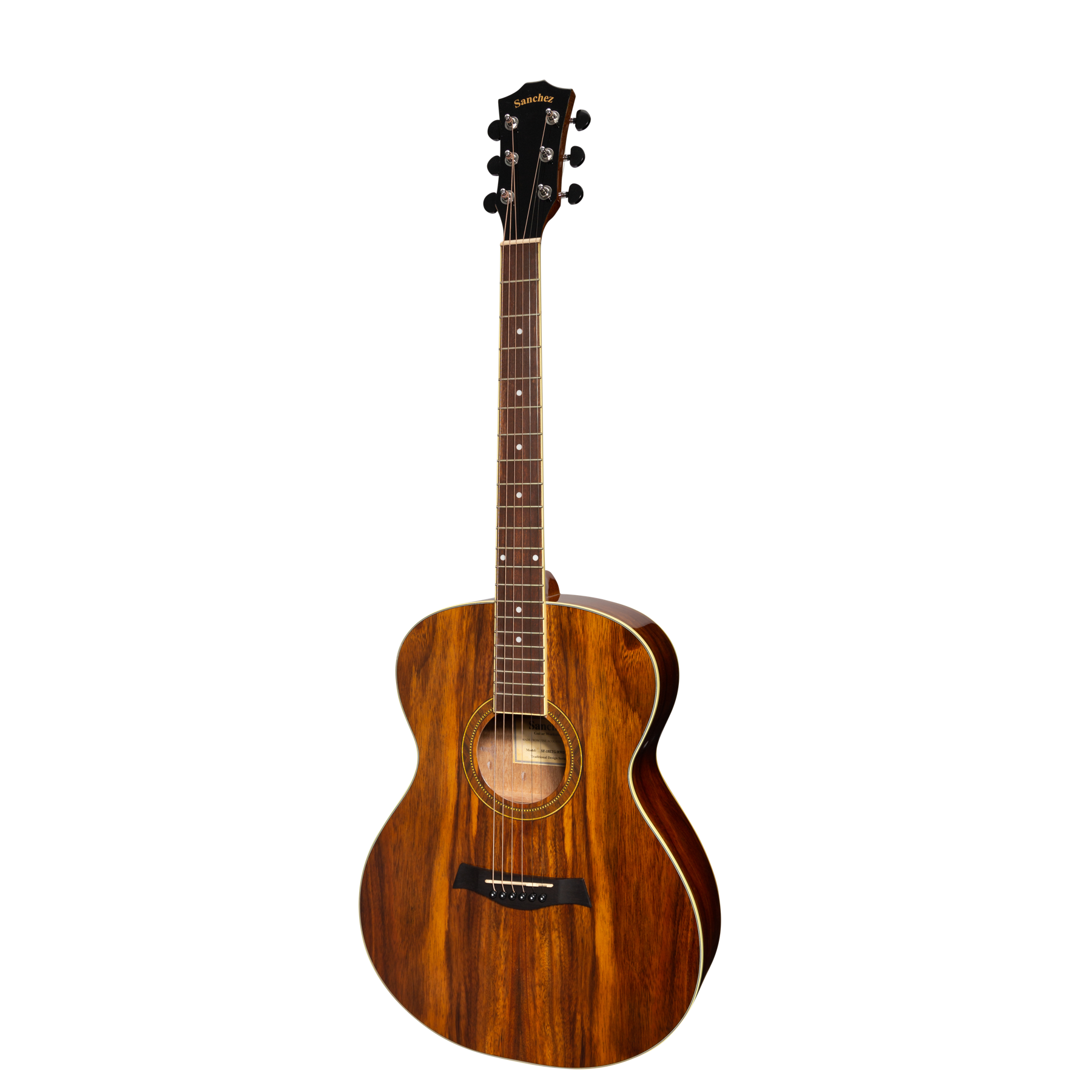 Sanchez Acoustic Electric Small Body Guitar Rosewood (Gloss)