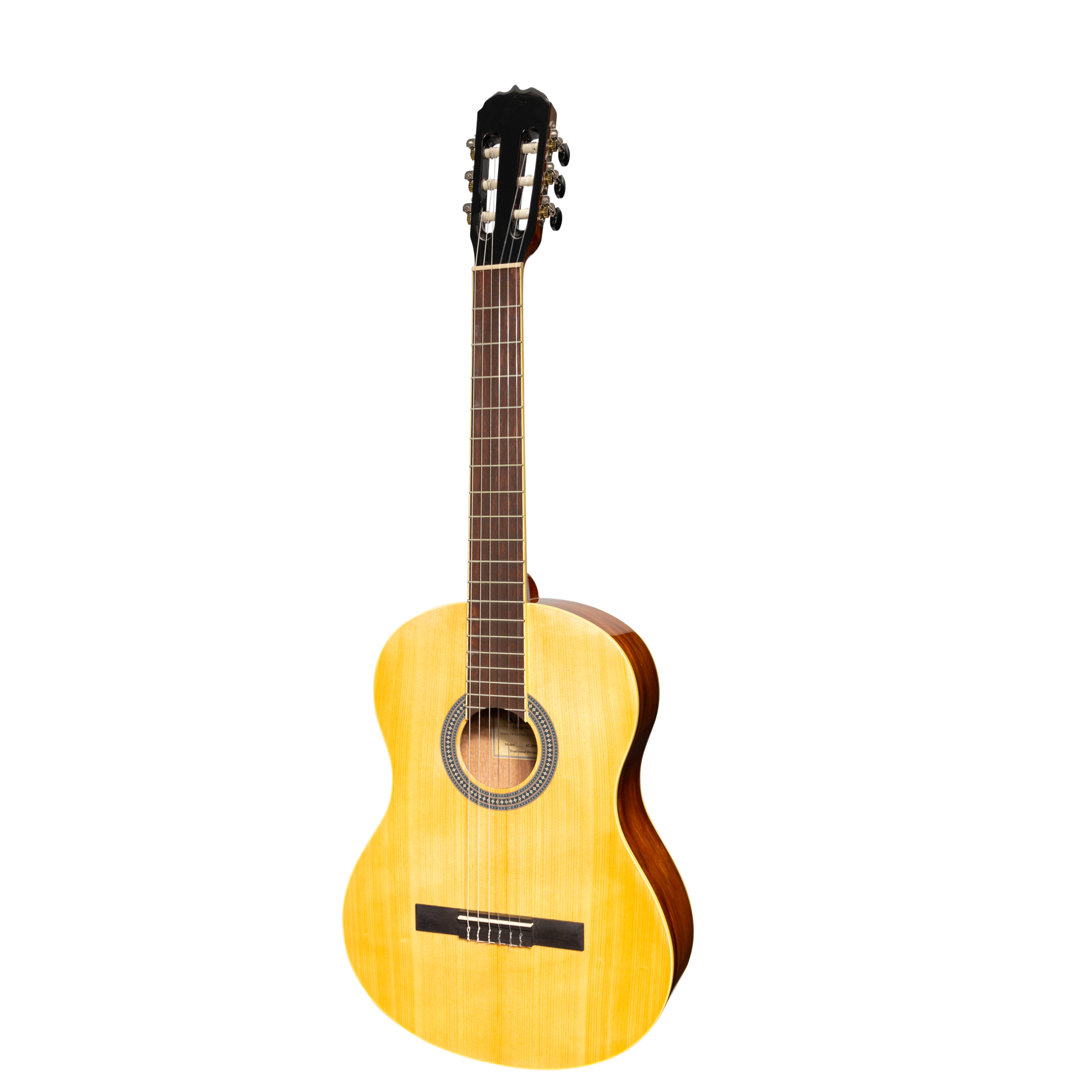 Sanchez Full Size Student Classical Acoustic Guitar Spruce Rosewood (Gloss)