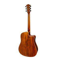 Sanchez Left Handed Acoustic-Electric Dreadnought Cutaway Guitar Gloss (Rosewood)