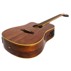 Sanchez Left Handed Acoustic-Electric Dreadnought Cutaway Guitar Gloss (Rosewood)