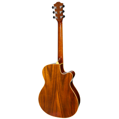 Sanchez Left Handed Acoustic-Electric Small Body Cutaway Guitar Gloss (Rosewood)