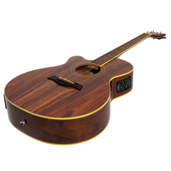 Sanchez Left Handed Acoustic-Electric Small Body Cutaway Guitar Gloss (Rosewood)