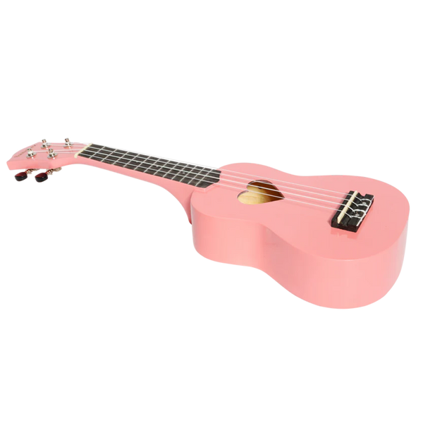 Sanchez 'Friendly Folk' Soprano Ukulele (Pink / Heart Soundhole)