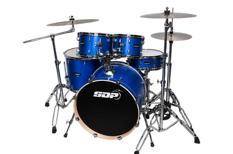 Sonic Drive 5-Piece Pro Series Drum Kit with Silent Cymbals (Metallic Blue)