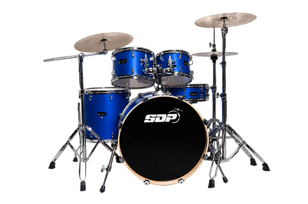 Sonic Drive 5-Piece Pro Series Drum Kit with Silent Cymbals (Metallic Blue)