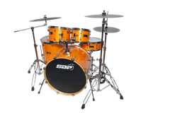 Sonic Drive 5-Piece Pro Series Drum Kit with Silent Cymbals (Metallic Orange)